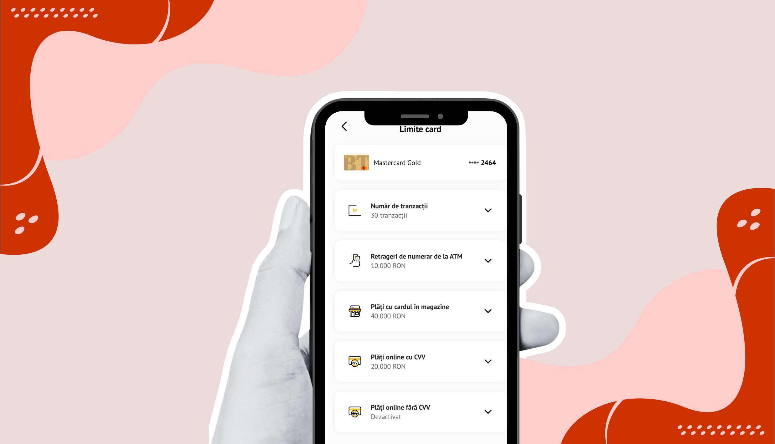 You're in control when you set your BT Pay limits